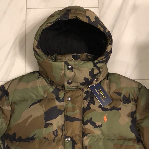 Men’s Polo Ralph Lauren Camo Puffer Parka Jacket